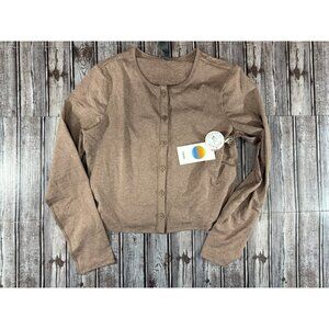 Vuori Halo Cardigan 2.0 color Nutmeg Heather sz M NWT $98